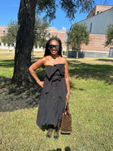 Load image into Gallery viewer, Corduroy Strapless- Making the Cut dress