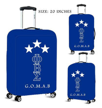 Load image into Gallery viewer, PRE-Order Phi Beta Sigma 4 piece luggage set