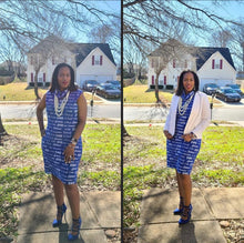 Load image into Gallery viewer, Nationally Approved Zeta word art dress