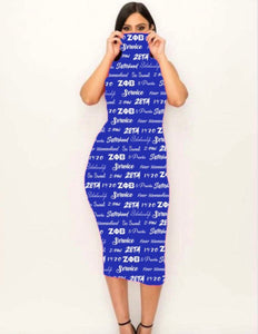 Nationally Approved Zeta word art dress