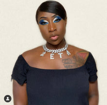 Load image into Gallery viewer, Baguette ZETA choker necklace