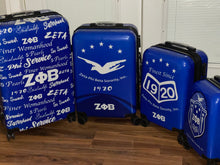 Load image into Gallery viewer, 4 piece Zeta Nationally Approved Luggage set