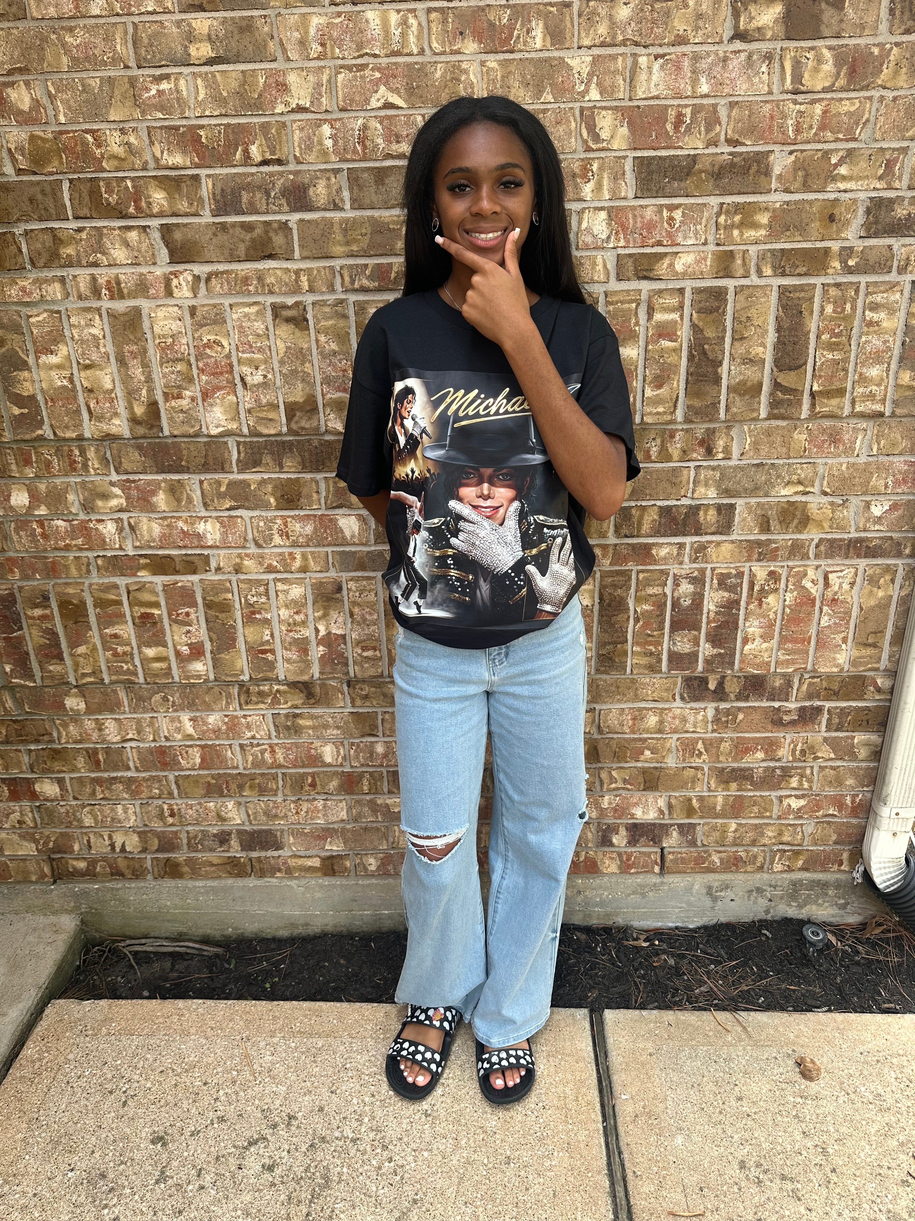 King of Pop Tribute Graphic Tee – Vintage Cream Edition
