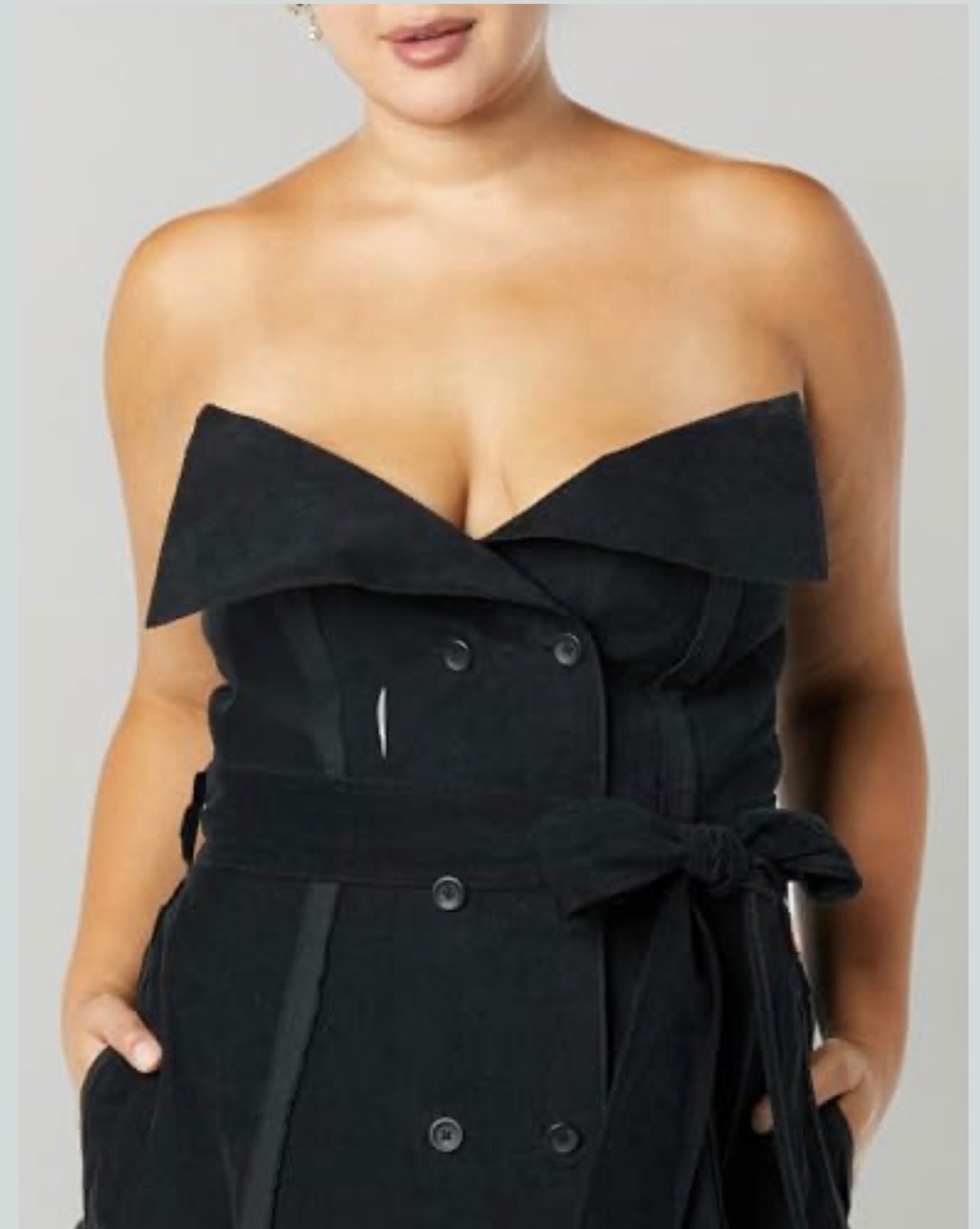 Corduroy Strapless- Making the Cut dress