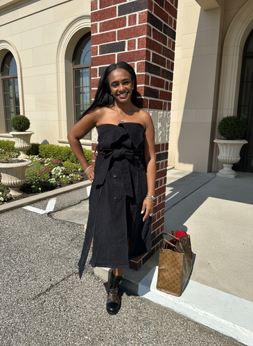 Corduroy Strapless- Making the Cut dress