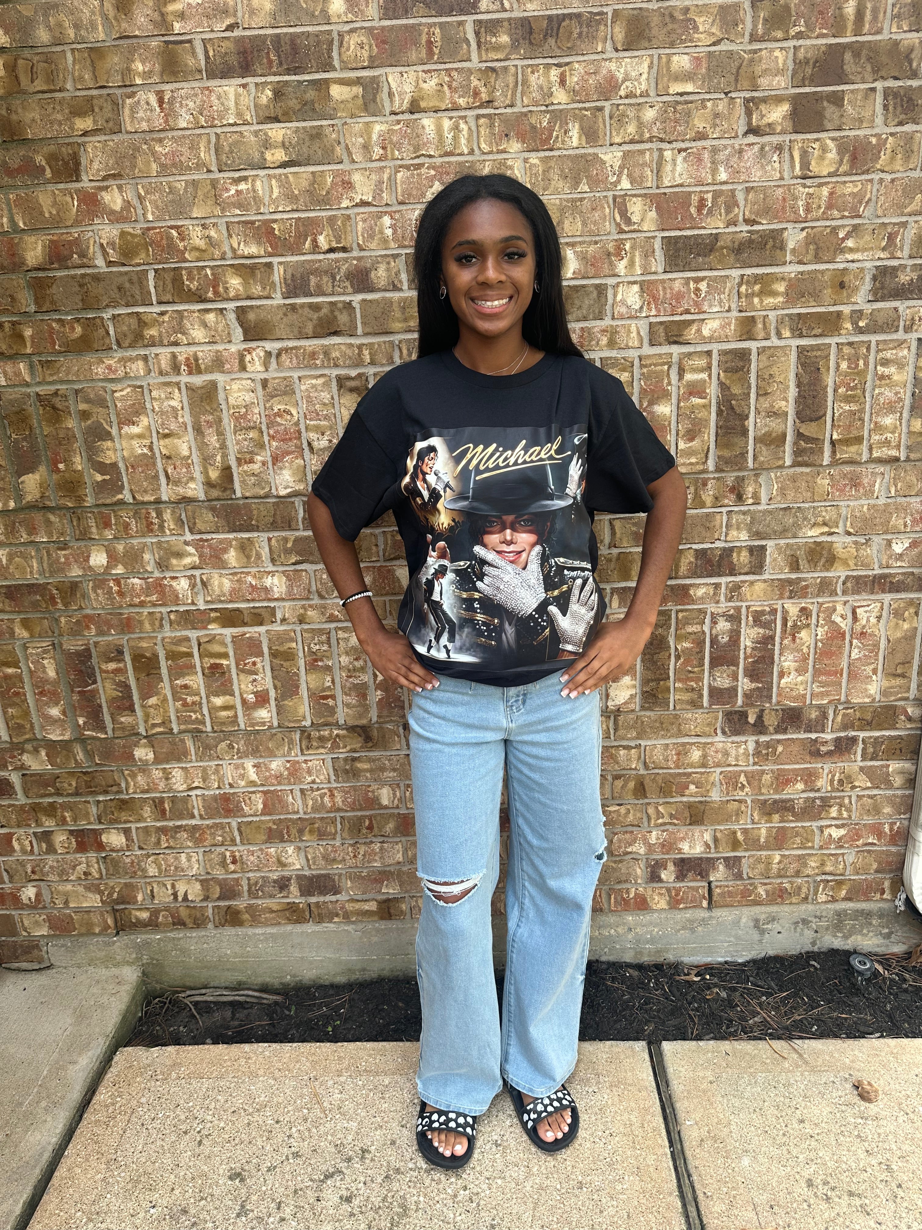 King of Pop Tribute Graphic Tee – Vintage Cream Edition