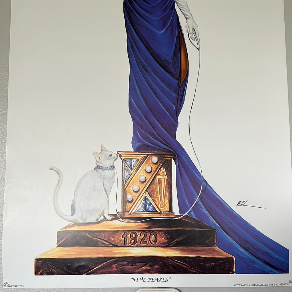 Five Pearls: Zeta Phi Beta limited edition unframed 24x36