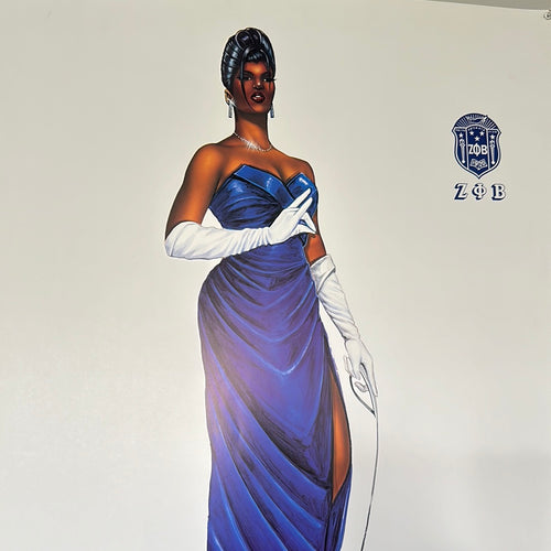 Five Pearls: Zeta Phi Beta limited edition unframed 24x36