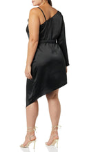 Load image into Gallery viewer, One sleeve asymmetrical dress