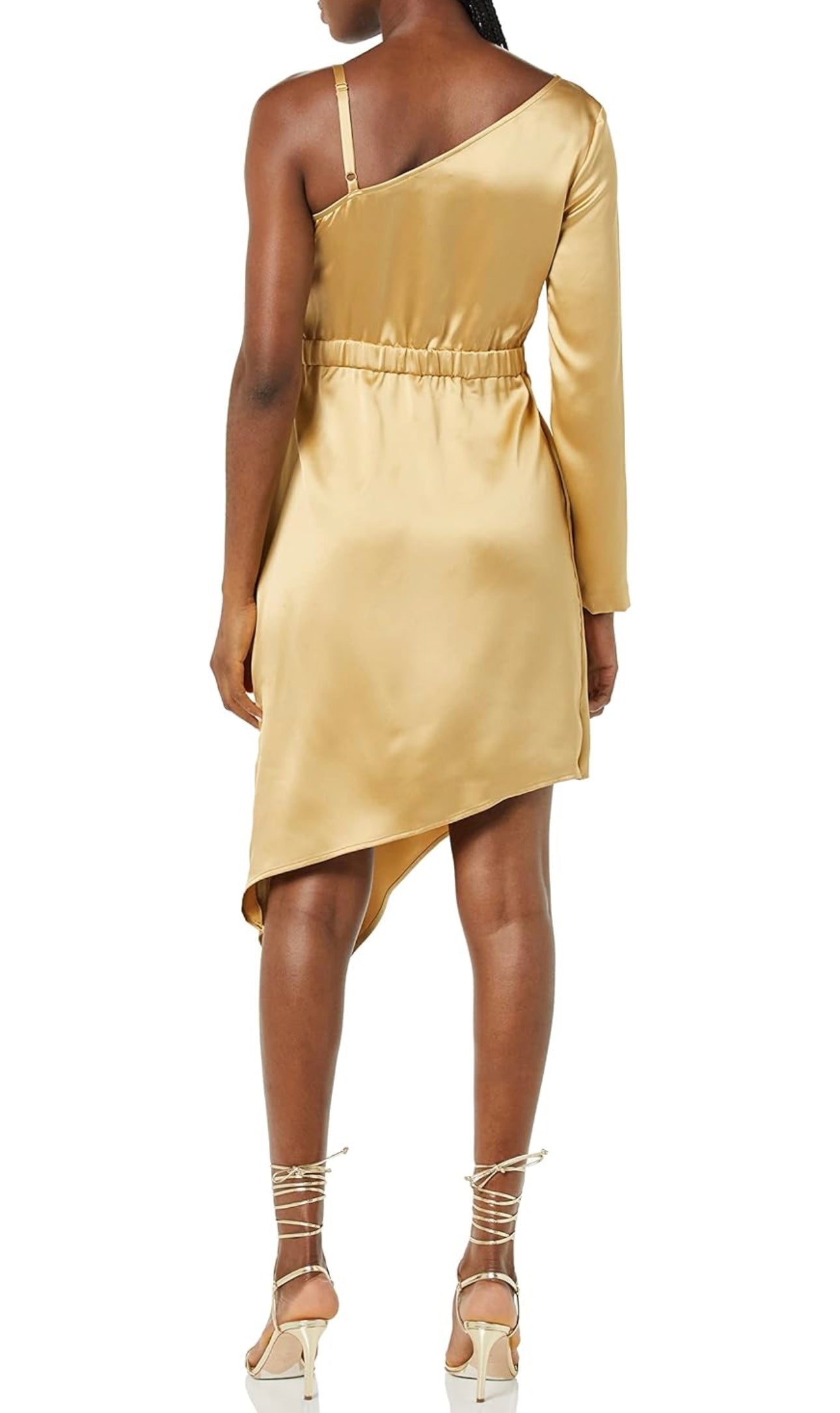 One sleeve asymmetrical dress