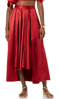 Red swing skirt with pockets- Making the Cut