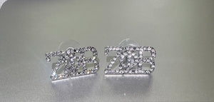 ZPB stud rhinestone earrings