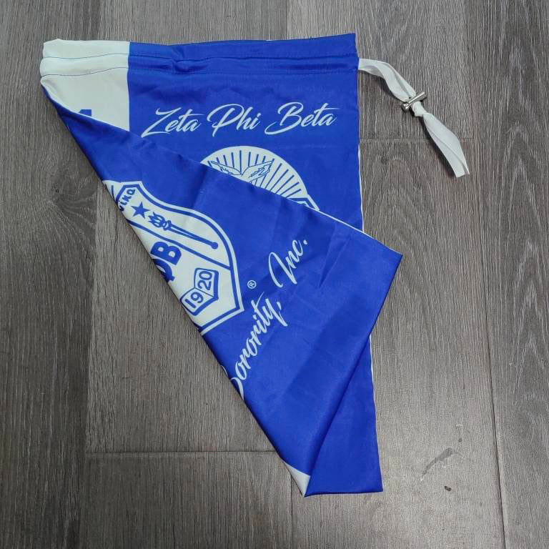 Zeta silk drawstring bag