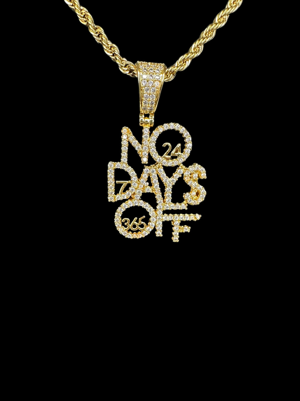 No Days Off pendant & chain