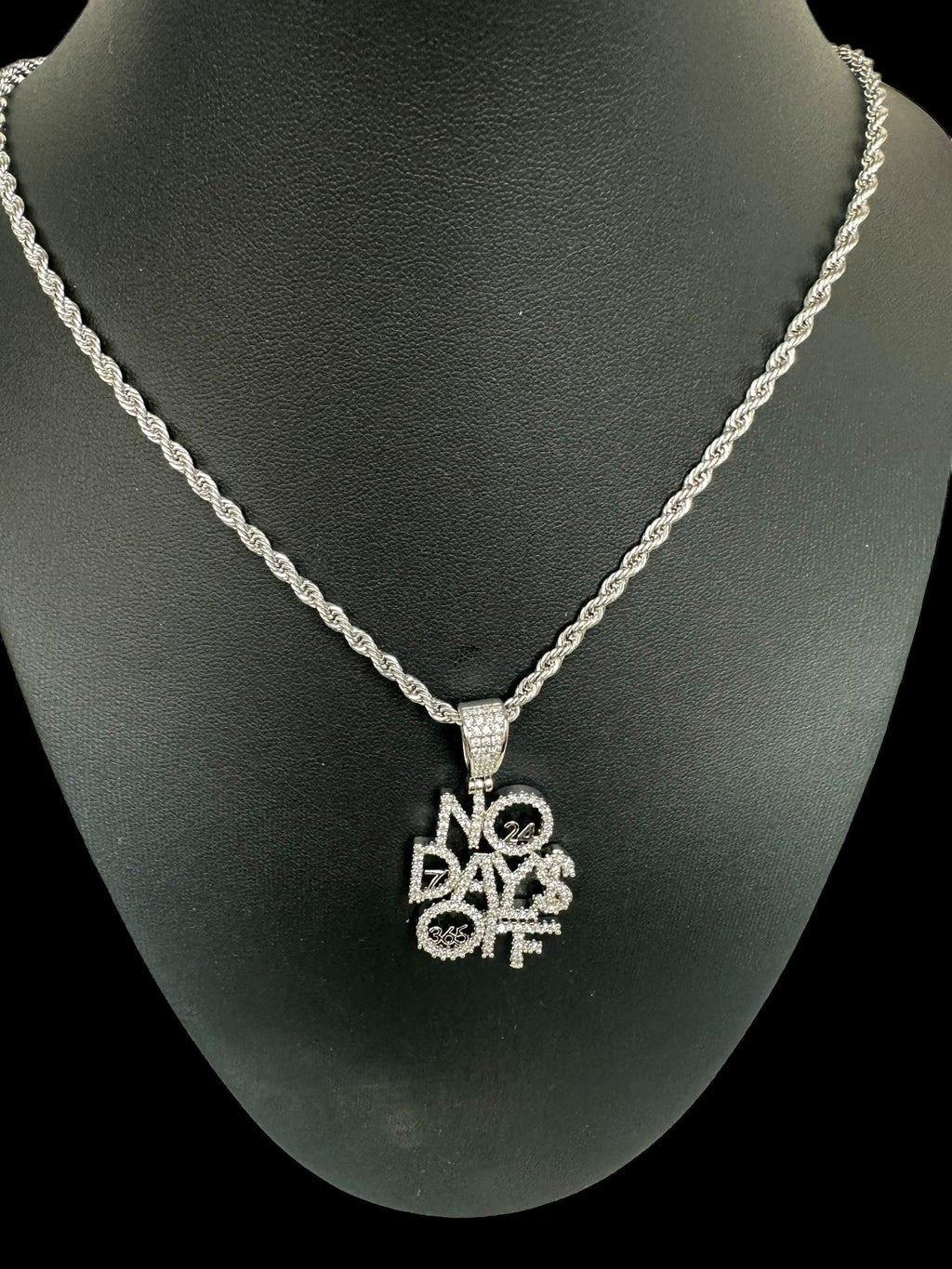 No Days Off pendant & chain