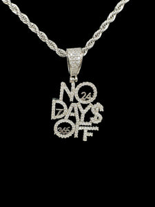 No Days Off pendant & chain