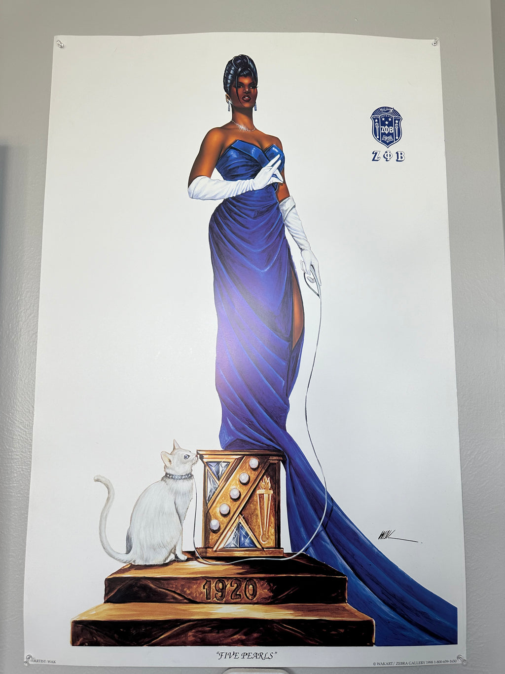 Five Pearls: Zeta Phi Beta limited edition unframed 24x36