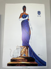 Load image into Gallery viewer, Five Pearls: Zeta Phi Beta limited edition unframed 24x36