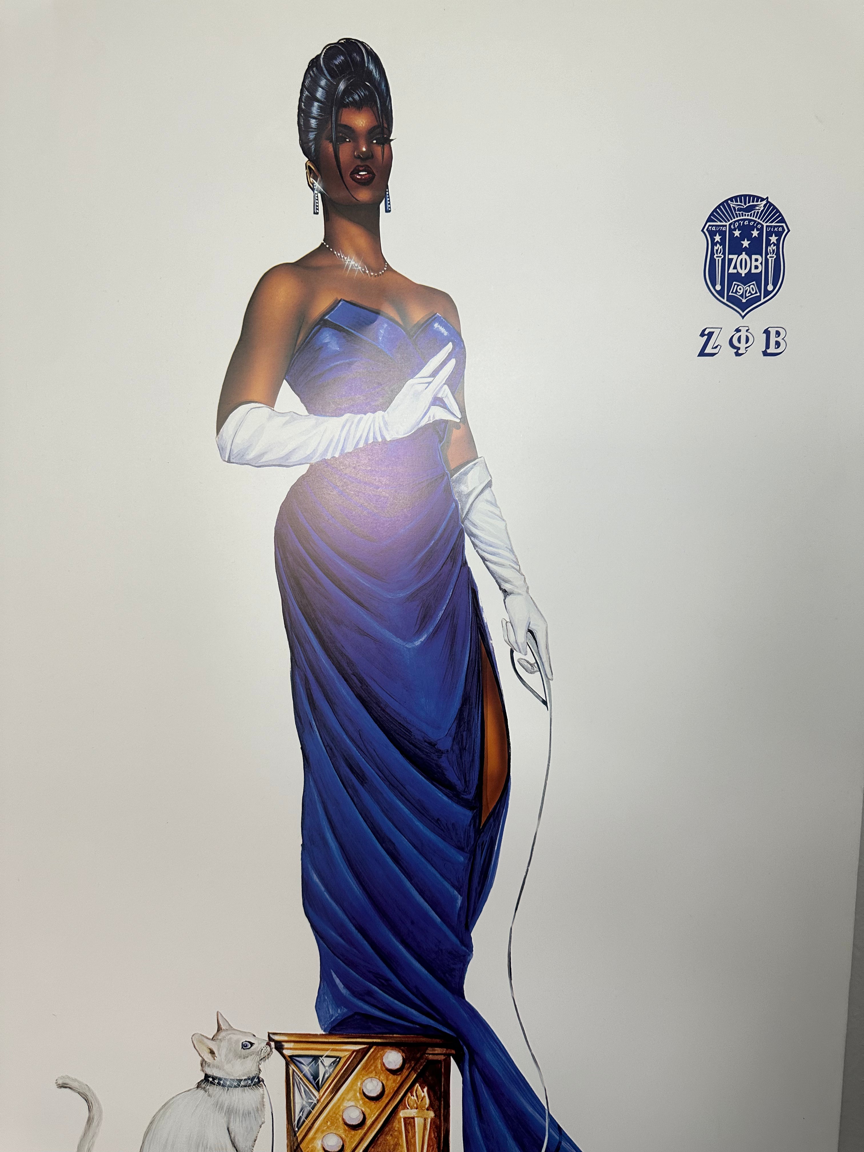 Five Pearls: Zeta Phi Beta limited edition unframed 24x36