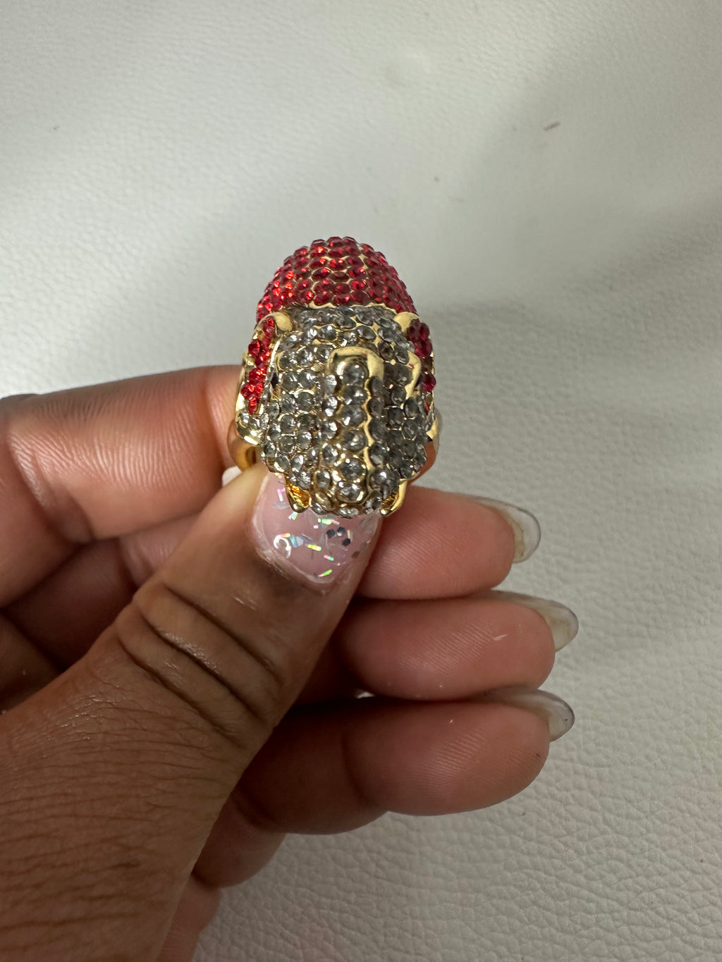 Elephant pave on ring
