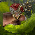 Elephant pave on ring