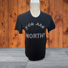 Load image into Gallery viewer, You Are WORTHY bling tee