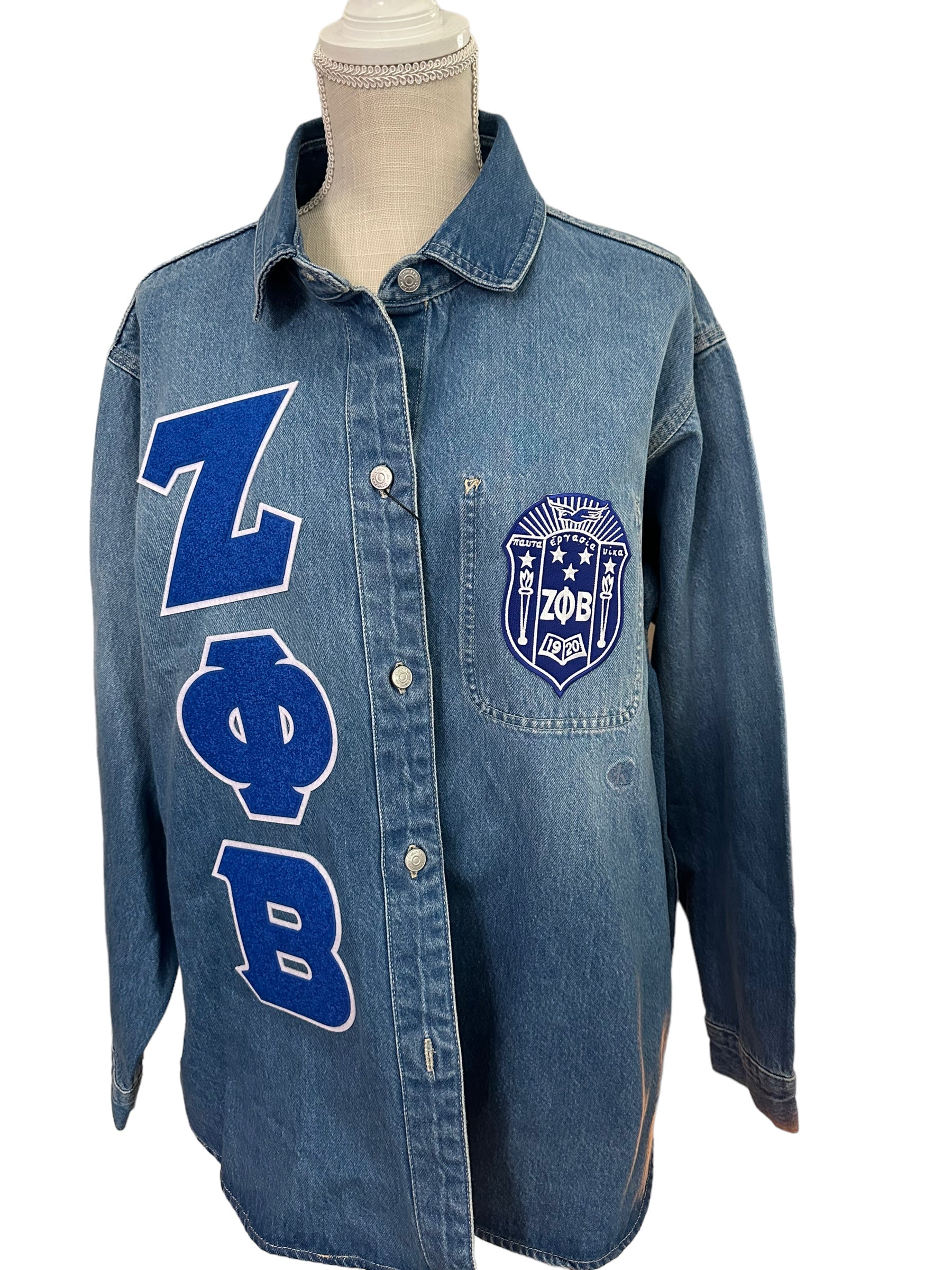 Zeta shirt/jacket black denim