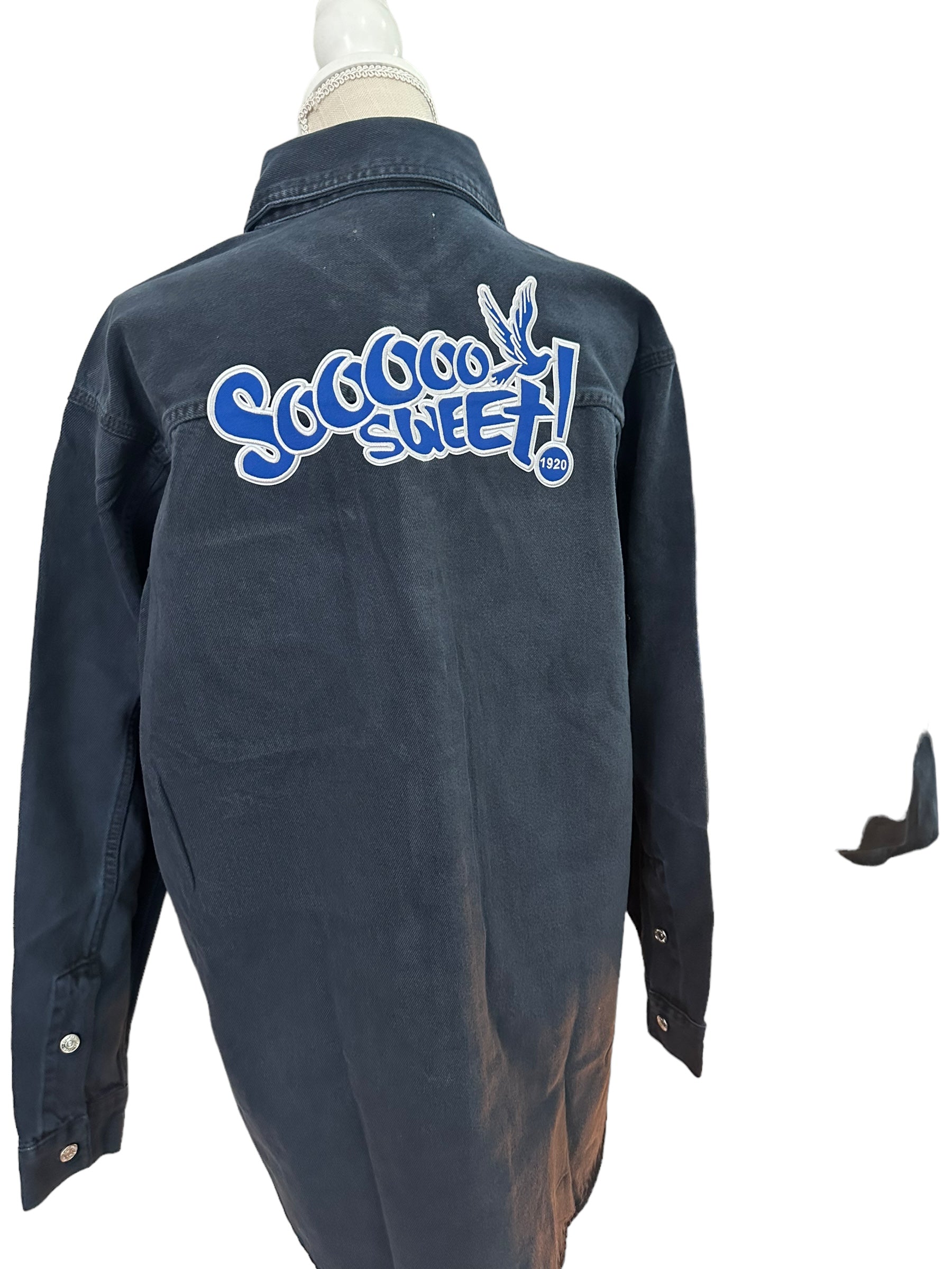 Zeta shirt/jacket black denim