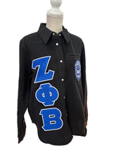 Load image into Gallery viewer, Zeta denim shirt/jacket light denim