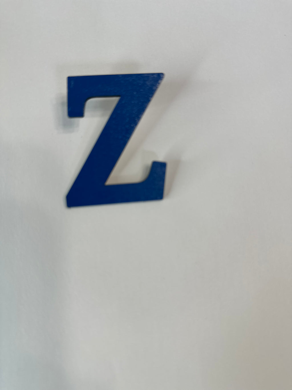 Zeta Line Number Pin – Custom Blue “Z” with White Number
