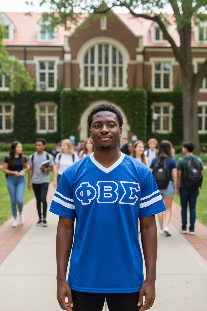 Phi Beta Sigma ΦΒΣ Embroidered Varsity shirt