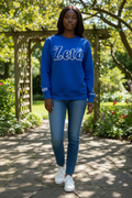 Zeta embroidered detailed sweatshirt
