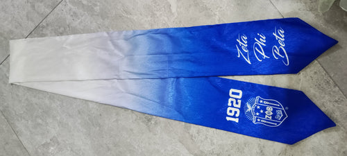 Zeta Phi Beta stole (ombre)