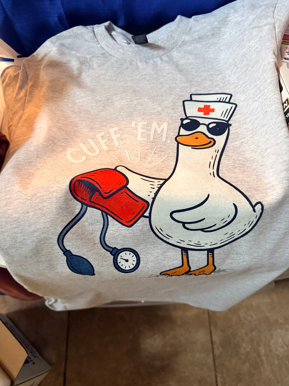 Custom healthcare themed full-color shirt by JLJ Concierge Services
