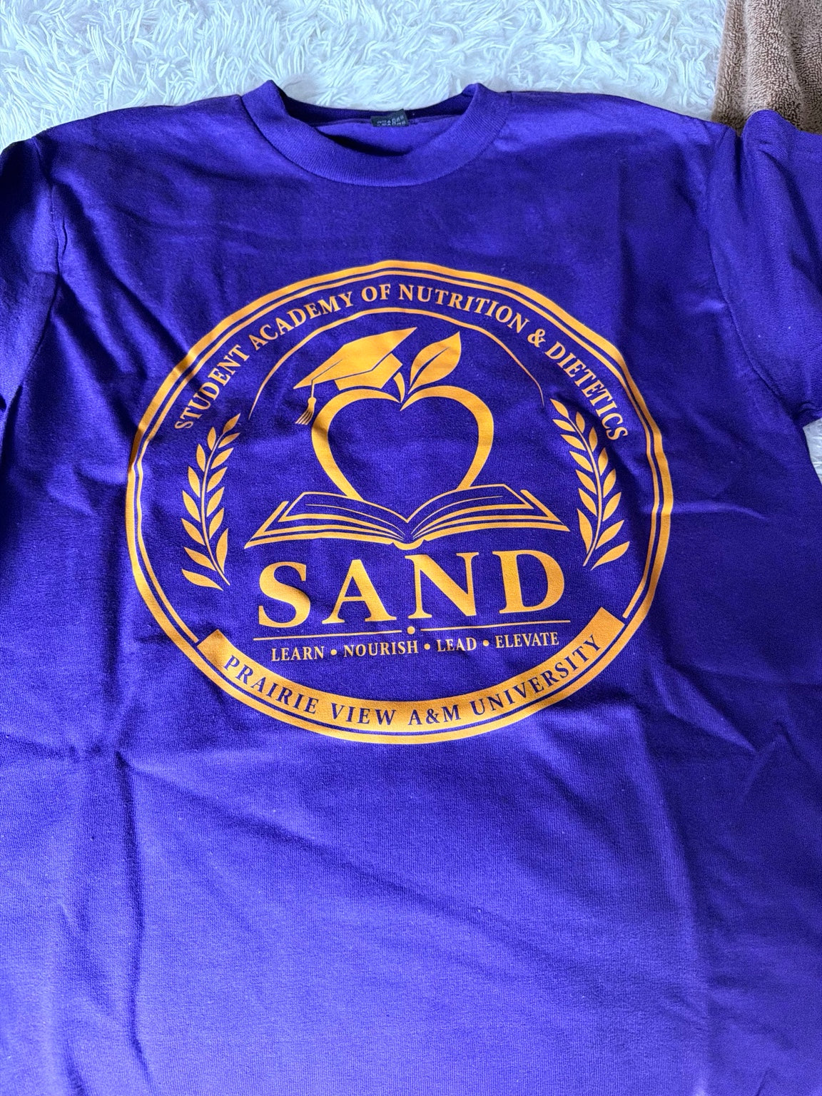 Custom Prairie View A&M University SAND shirt front by JLJ Concierge Services