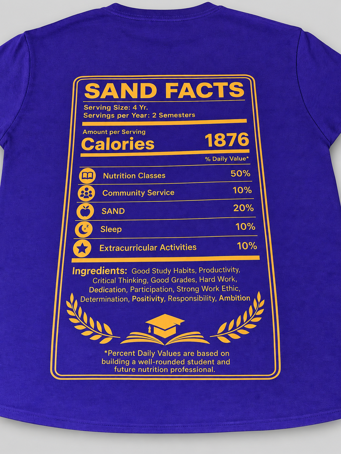 JLJ custom SAND shirt back on professional studio background