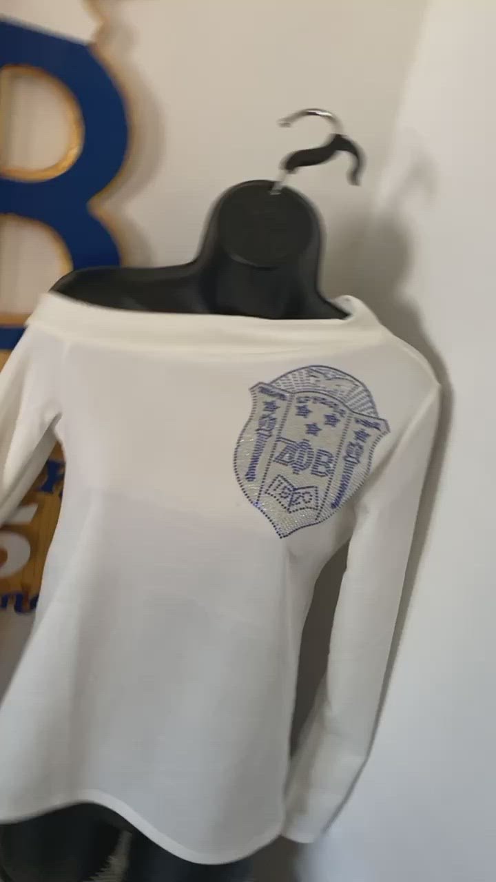 3/4 Off the shoulder shield shirt