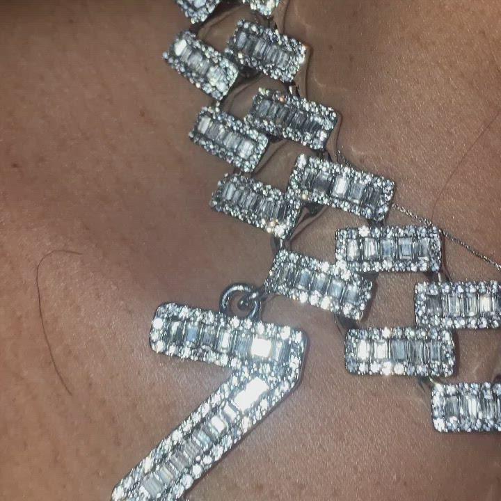 “The Gina” Baguette ZETA choker necklace