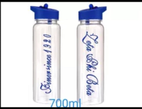 Zeta BPA free water bottle with straw