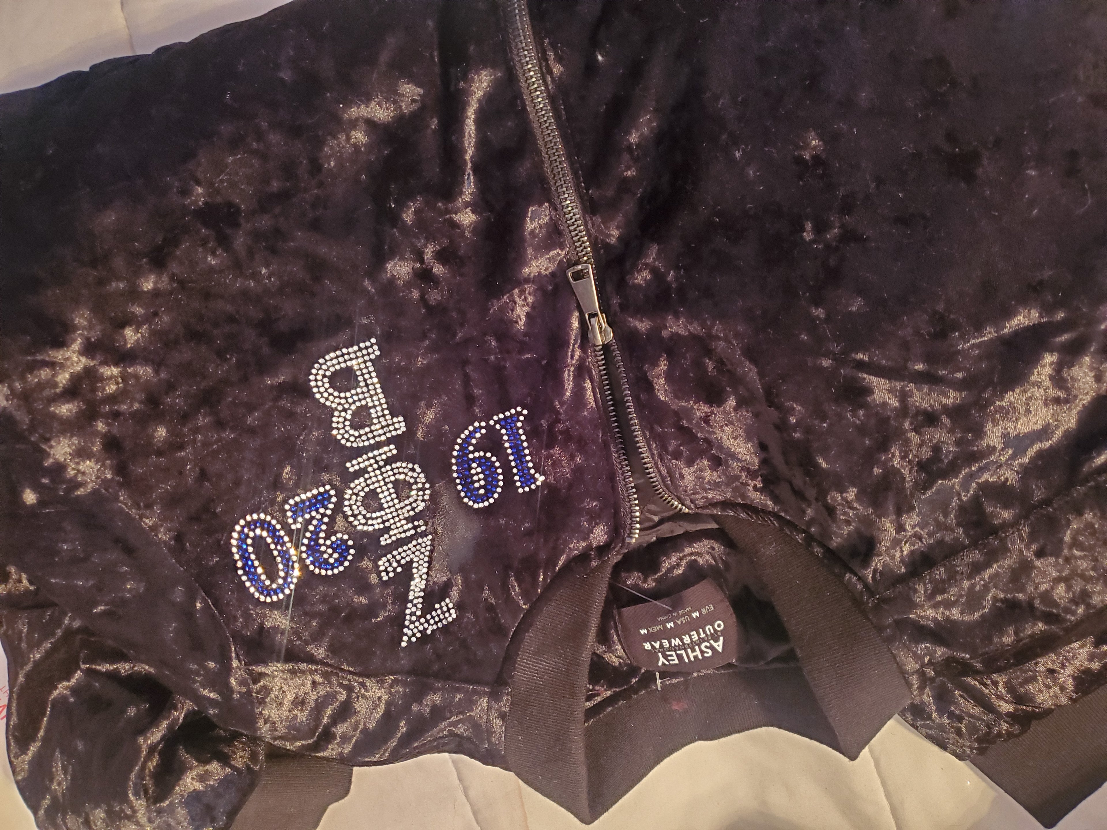 Crushed velvet jacket