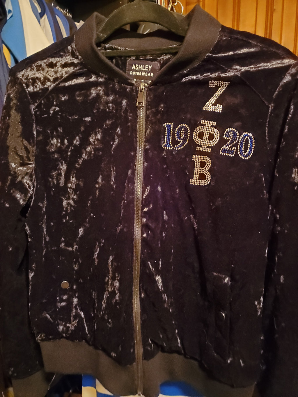 Crushed velvet jacket