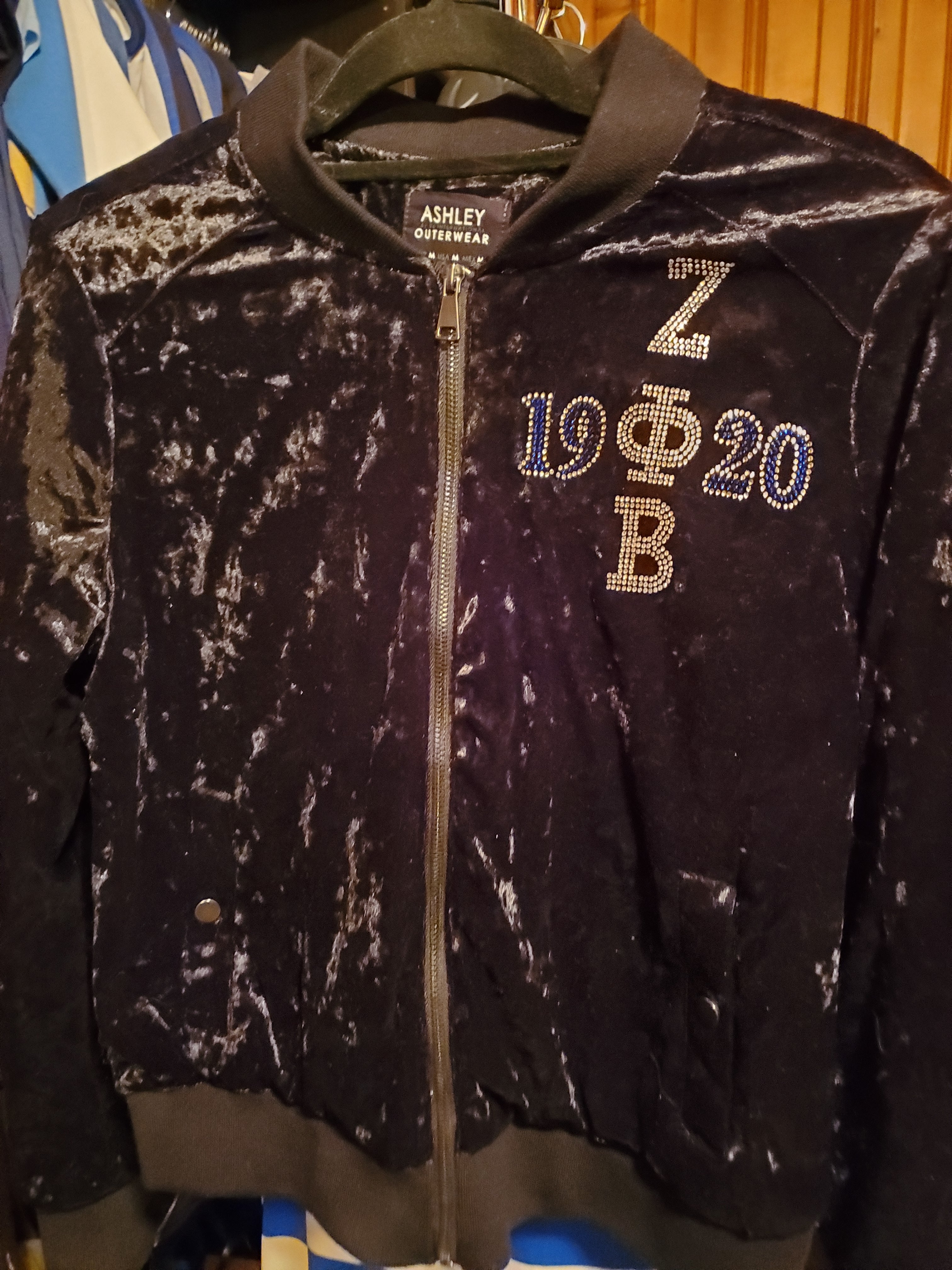 Crushed velvet jacket