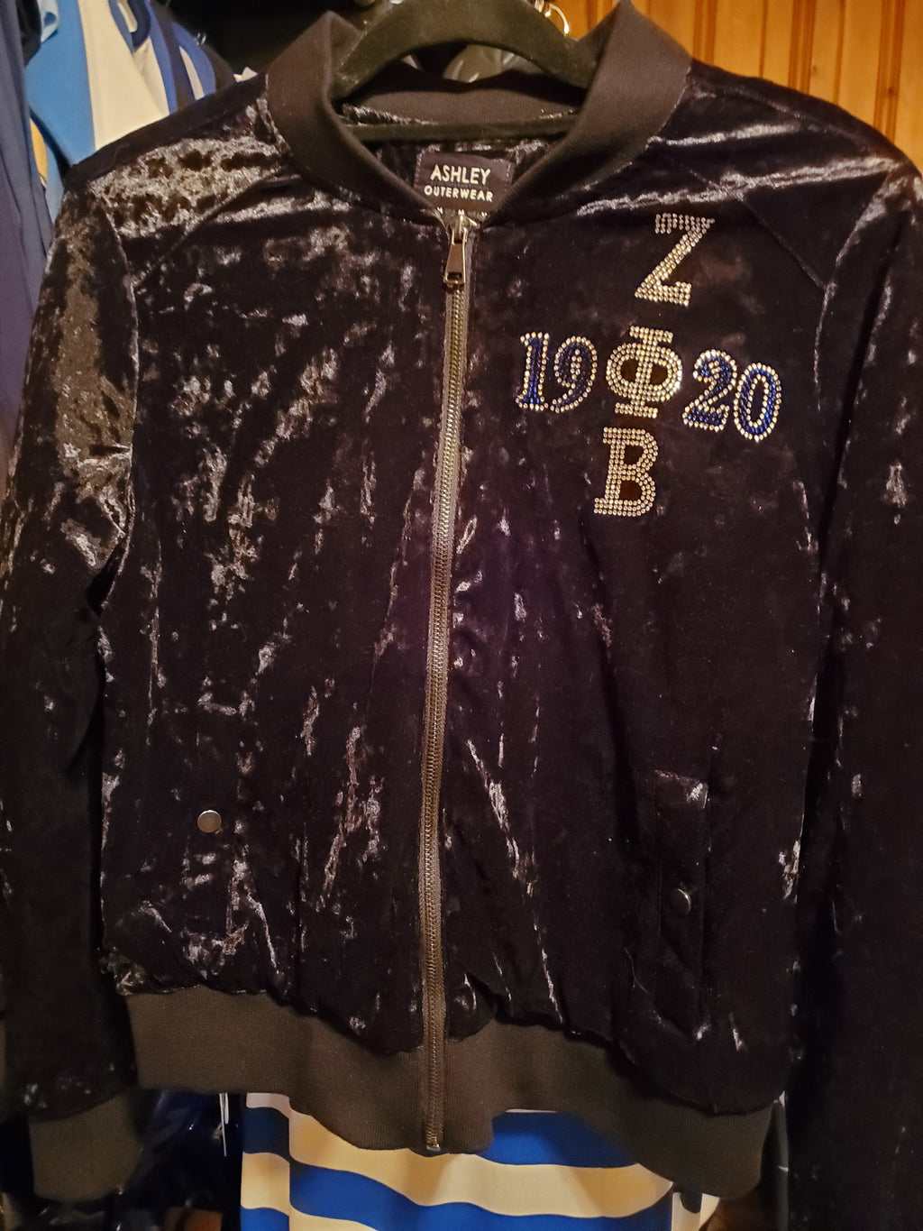 Crushed velvet jacket