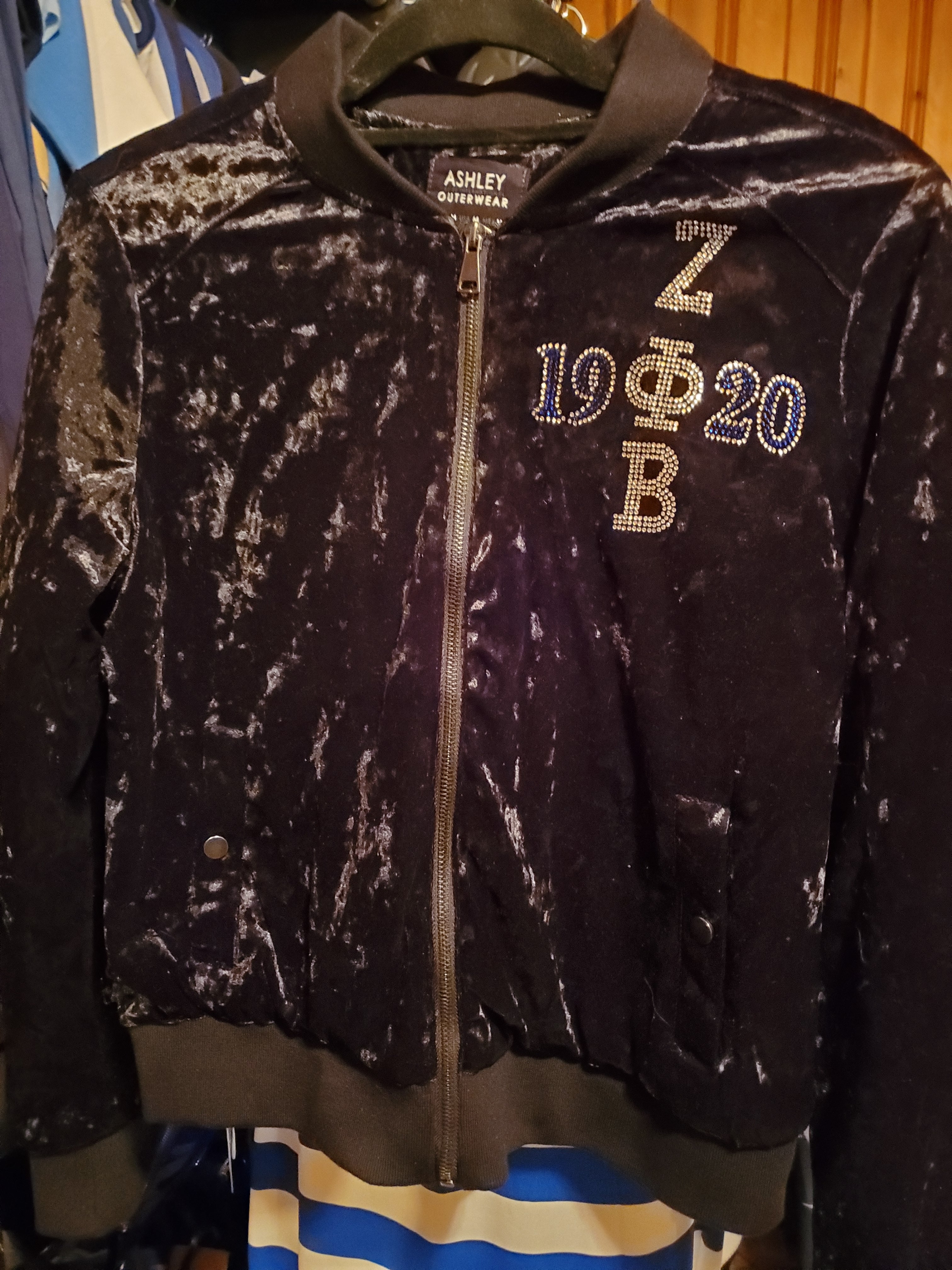 Crushed velvet jacket