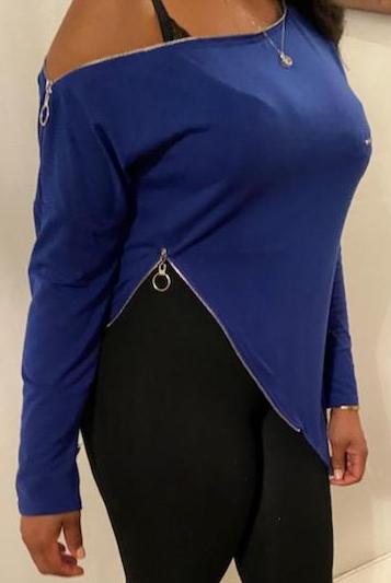 Asymmetrical zipper shirt