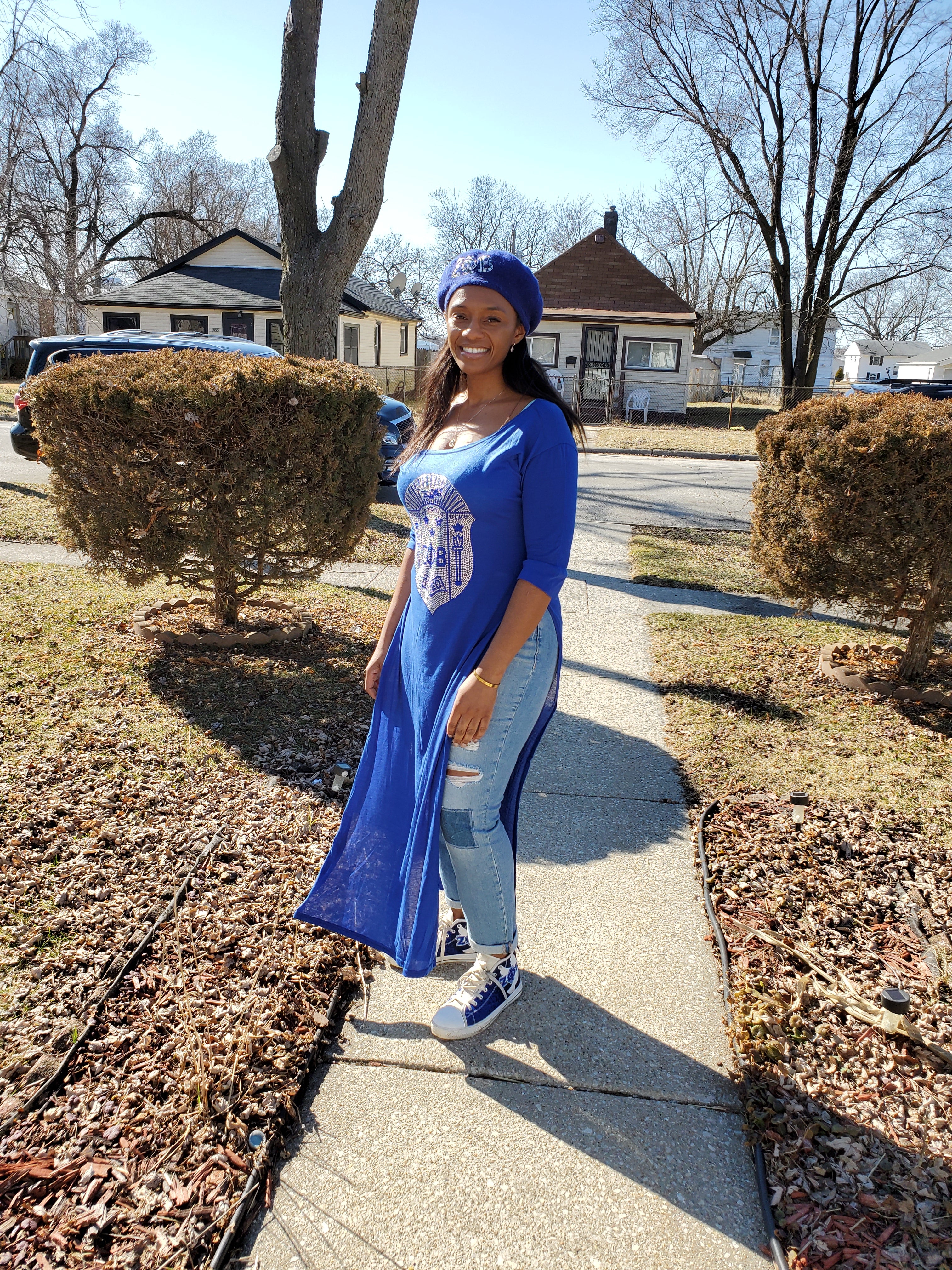 Off the shoulder high split top