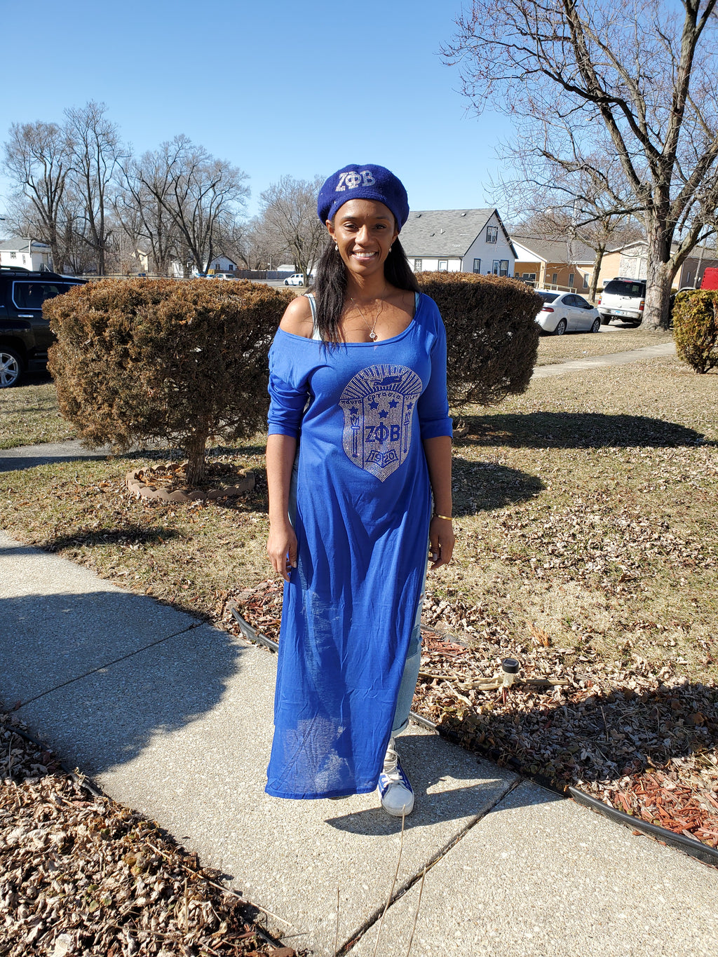 Off the shoulder high split top