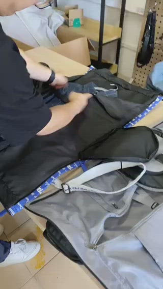 Word art convertible duffle travel bag