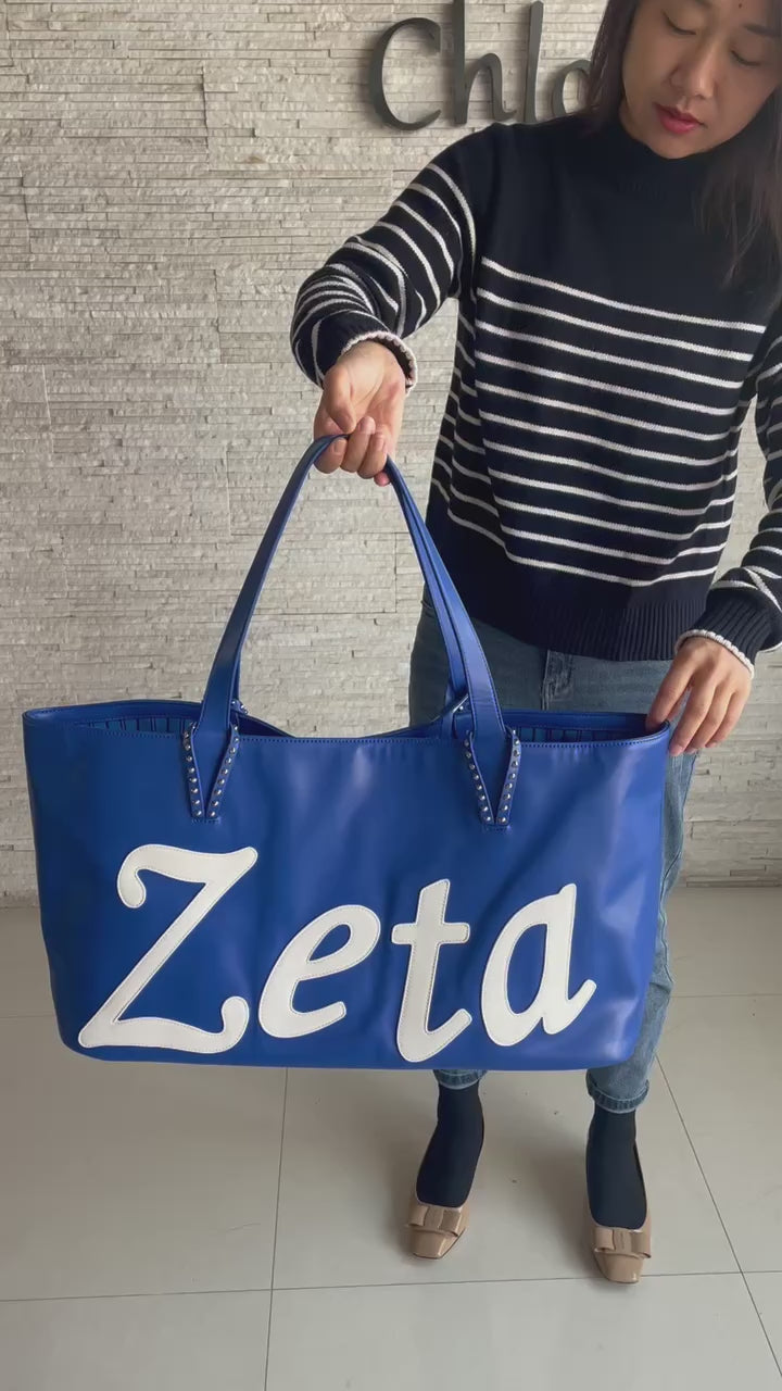 Oversized Zeta tote bag