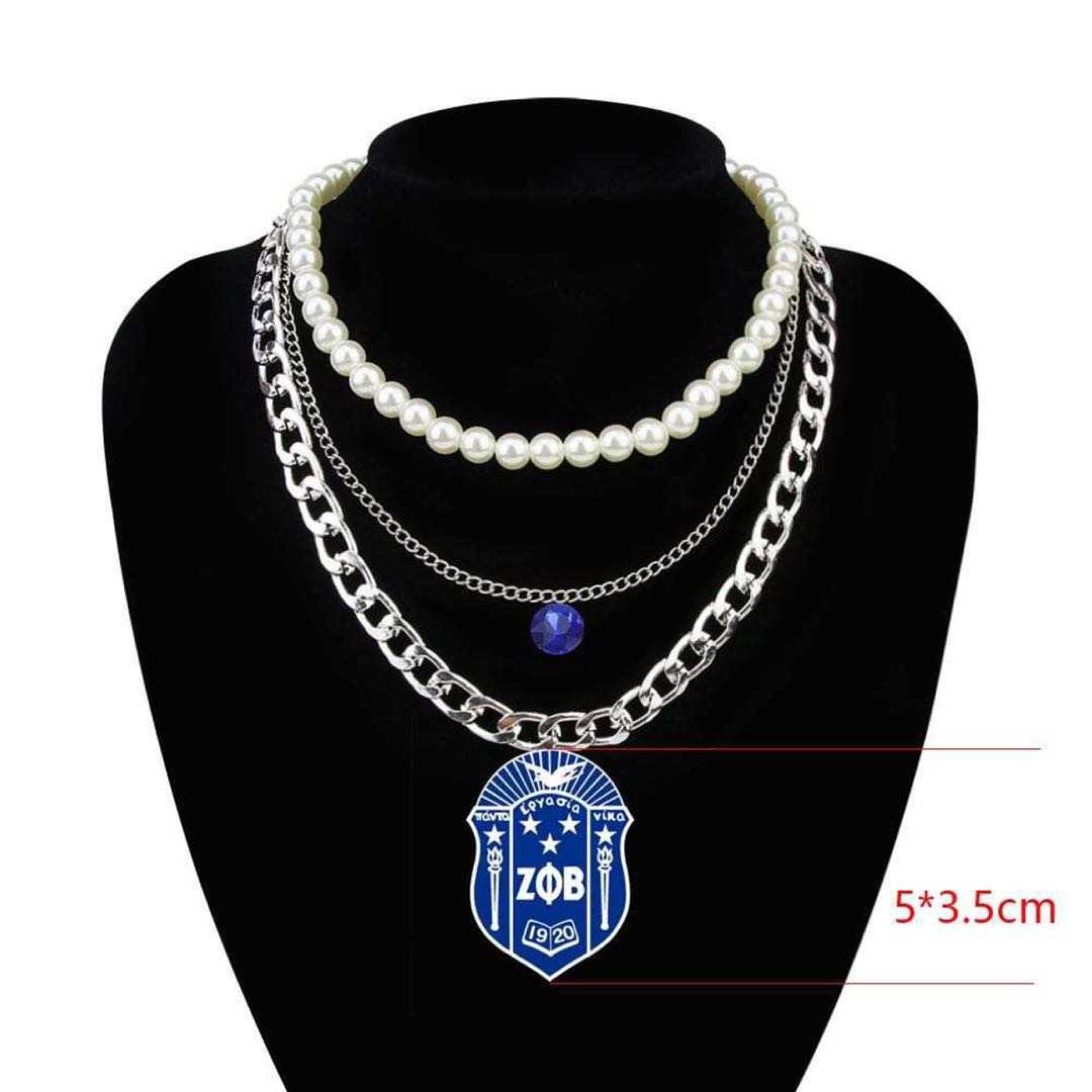 Layer Zeta Shield necklace